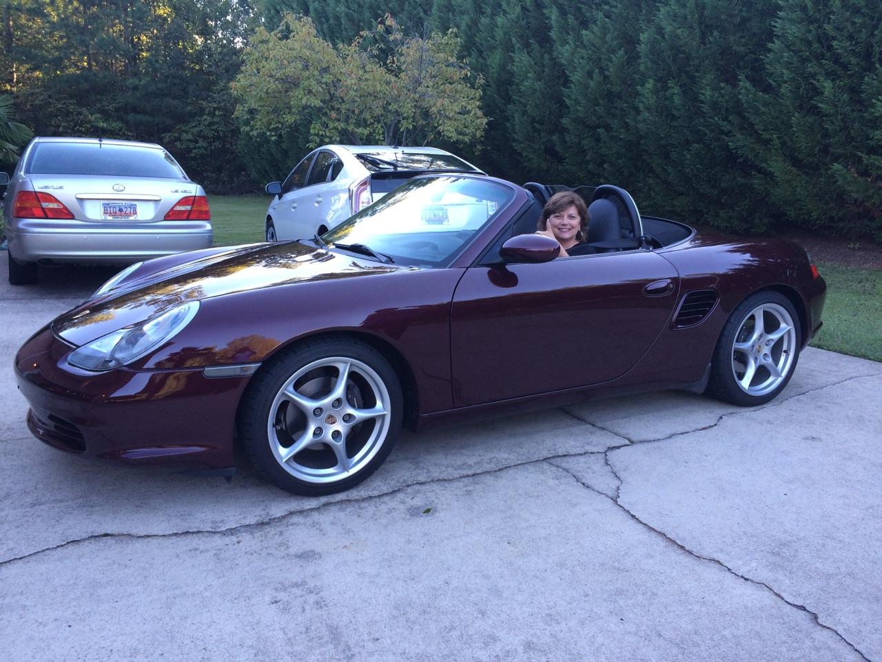 Name:  Sherry in Boxster 2.jpeg
Views: 2556
Size:  200.8 KB