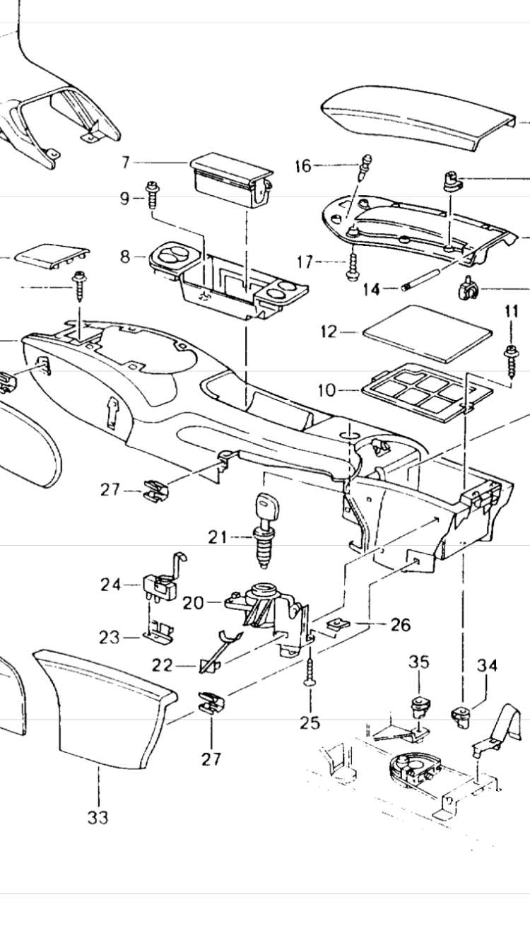 Center Console Lock - 986 Forum - The Community for Porsche Boxster ...