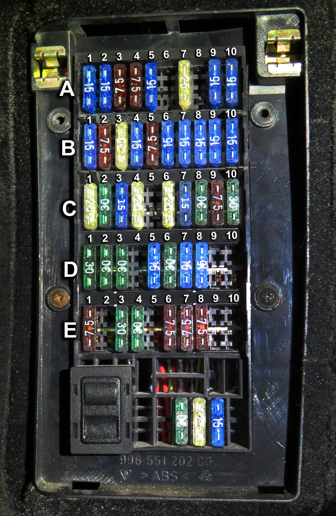 Interior heater fan/blower not working - no power - 986 ... 2000 porsche fuse box 